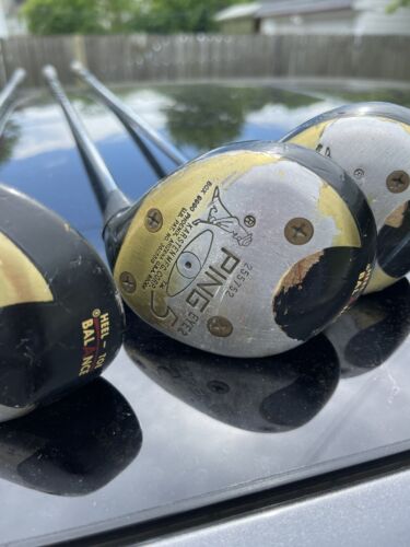 PING EYE 3 Clubs DRIVER SET 1-3-5 HEEL-TOE BALANCE BLACK DOT RH - Picture 4 of 6