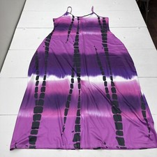 Shein Curve Purple Printed Maxi Dress Women’s Size 3XL New