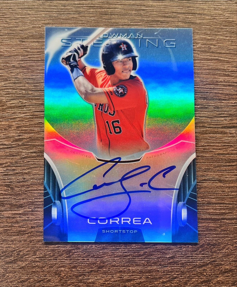 その他 CARLOS CORREA bowman refractor auto 2013 Bowman Sterling Blue Refractor Carlos Correa RC Autograph #CC
