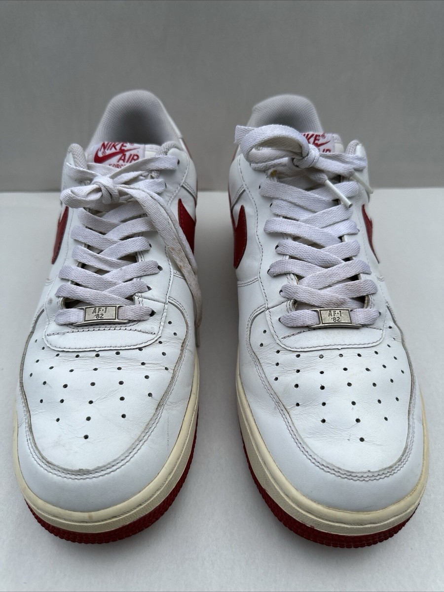 2008 NIKE Air Force 1 Low '07 White Varsity Red 315122-163