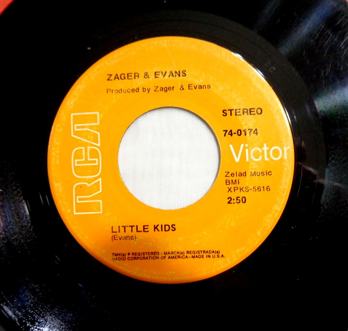 Zager & Evans: In The Year 2525 1969 RCA 74-0174 Indianapolis 2-S