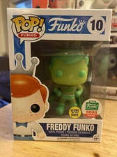 Funko Pop! Freddy Funko Glow In The Dark Superhero Funko Shop Exclusive W/Case!