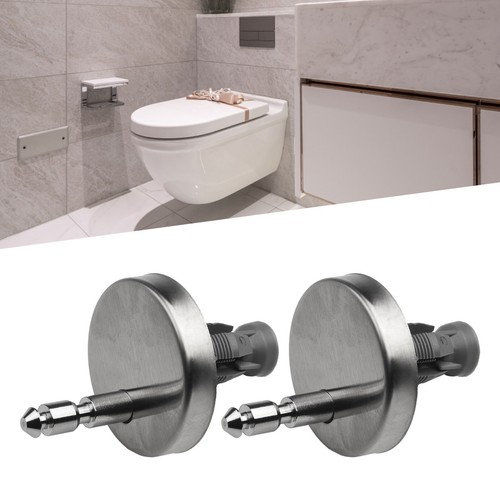 2x Toilet Seat Hinges Top Close Soft Release Quick Fitting Heavy Duty Hinge Pair - Bild 5 von 21
