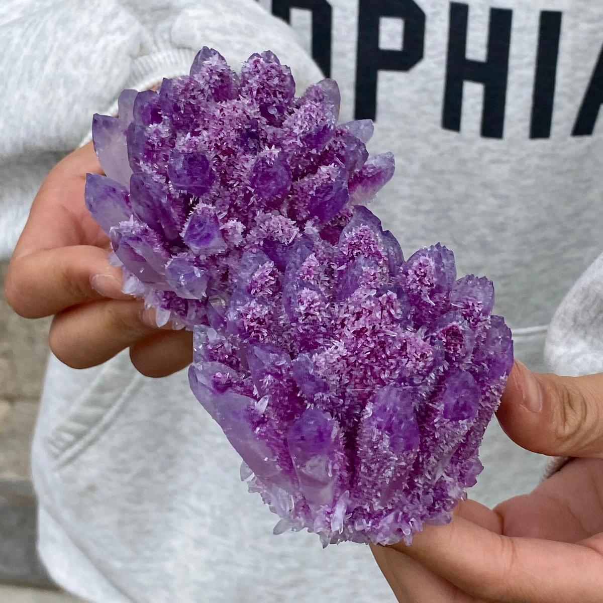 紫水晶花集中收藏水晶| eBay