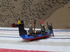 Lego set 1547 Black Knights Boat – 58 Pcs – 2 Minifigs – Castle – Black Knights