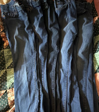 The Children's Place Lot of 5 Bootcut Blue Denim Jeans Size 14 girls Kids