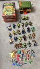 Vtg Teenage Mutant Ninja Turtles Party Wagon, 23 Action Figures, Accs & Case