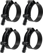 4 Pack 1 Inch Stainless Steel T-Bolt Hose Clamps, Clamp Range 32