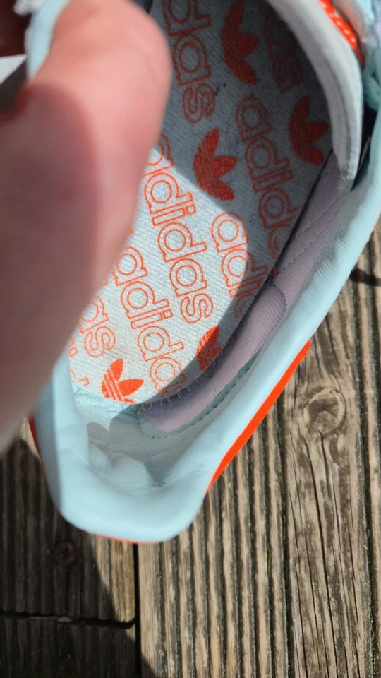 Adidas Handball Spezial menthe & orange — pointure 36⅔, portées mais encore... - Photo 4/4