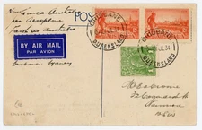 P17/16 E348, E395c JULY 1934 AUSTRALIAN FIRST FLIGHT COVER BRISBANE