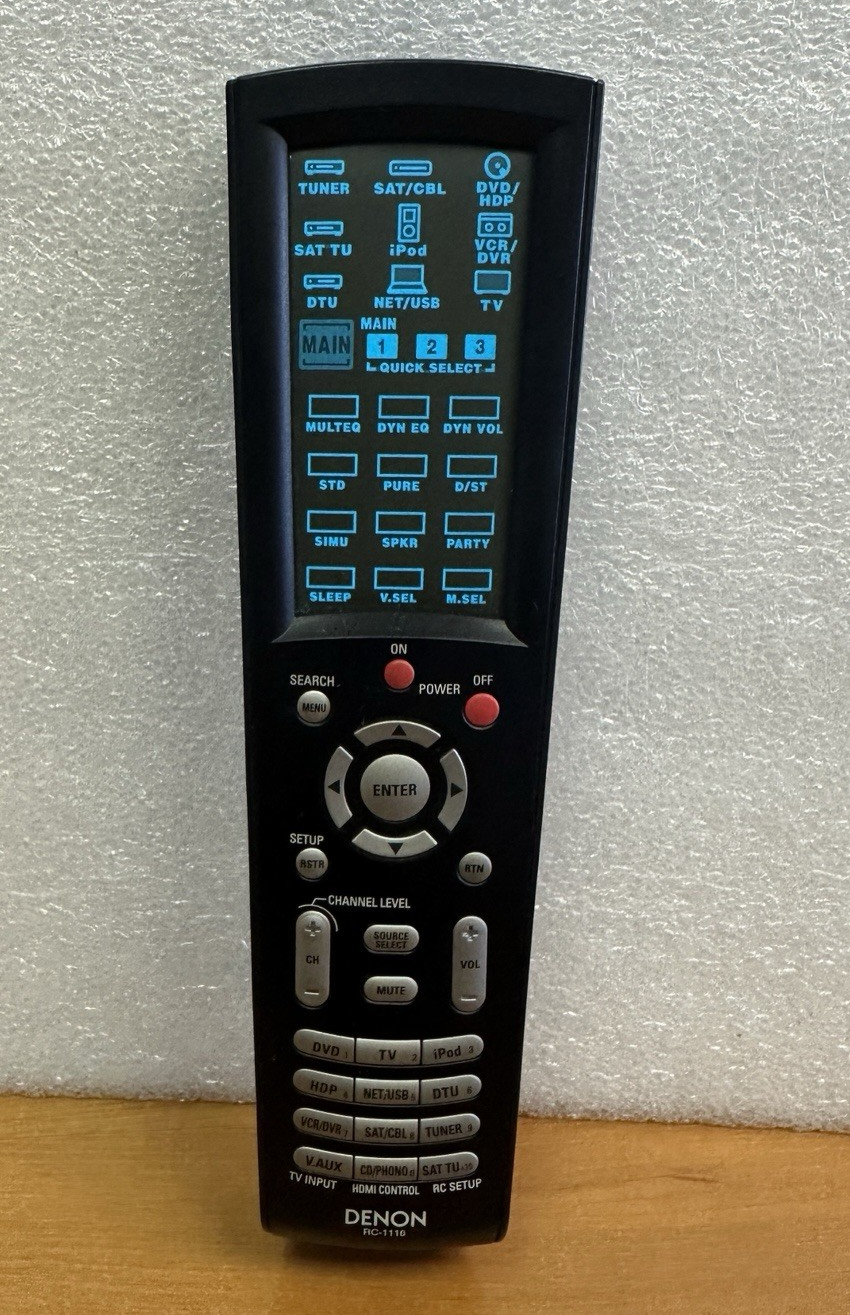 Remote Control And Reciever Genuine DENON RC-1116 Receiver Amplifier Remote Control AVR4310CI ...