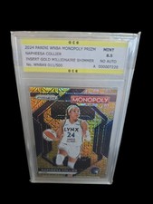 2024 Prizm Monopoly WNBA Napheesa Collier #9 Gold Millionaire Shimmer OCG 8.5 