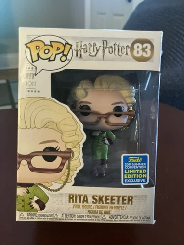 Funko Pop! Harry Potter-Rita Skeeter #83 2019 Excl-Box/Window Wear. Protector
