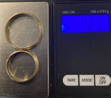 SOLID - 18ct Yellow Gold Wedding Rings - His & Hers - 9.2g - Wear or SCRAP