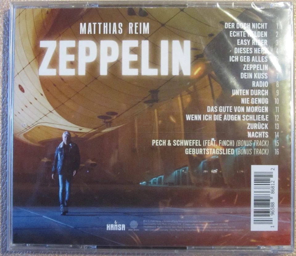Matthias Reim - Zeppelin - CD - Neu / OVP - Bild 2 von 2