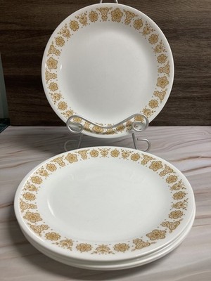 Set of 8 Corelle by Corningware BUTTERFLY GOLD 10 1/4'' Dinner Plates Vintage