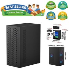 Micro ATX Case PC Case: MATX Case Mini PC ITX Desktop Computer Case Support M...