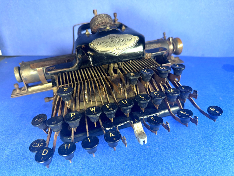 ANTIQUE No5 BLICKENSDERFER TYPEWRITER PAT. 1892 PORTABLE COMPACT PARTS REPAIR