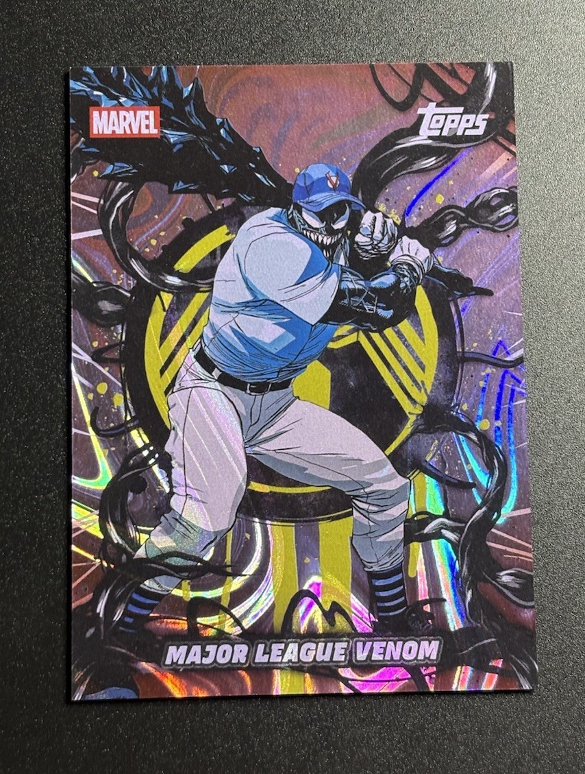 Major League Venom #MS-3 Marvel 2026 Topps Mint Mass Symbiote Takeover trading card — raw and PSA graded price guide
