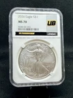 2026 American Silver Eagle NGC MS70 Ultra Break Label! 1 Oz .999 Silver!