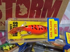 Storm Pre-Rapala Blue Label HOT'N TOT...Fluor Red/Black Squiggles H29...NIB!!!