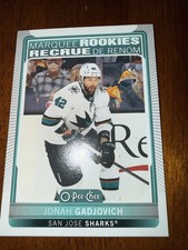 2021-22 UD Series 2 O-Pee-Chee Update Marquee Rookies Jonah Gadjovich Sharks RC