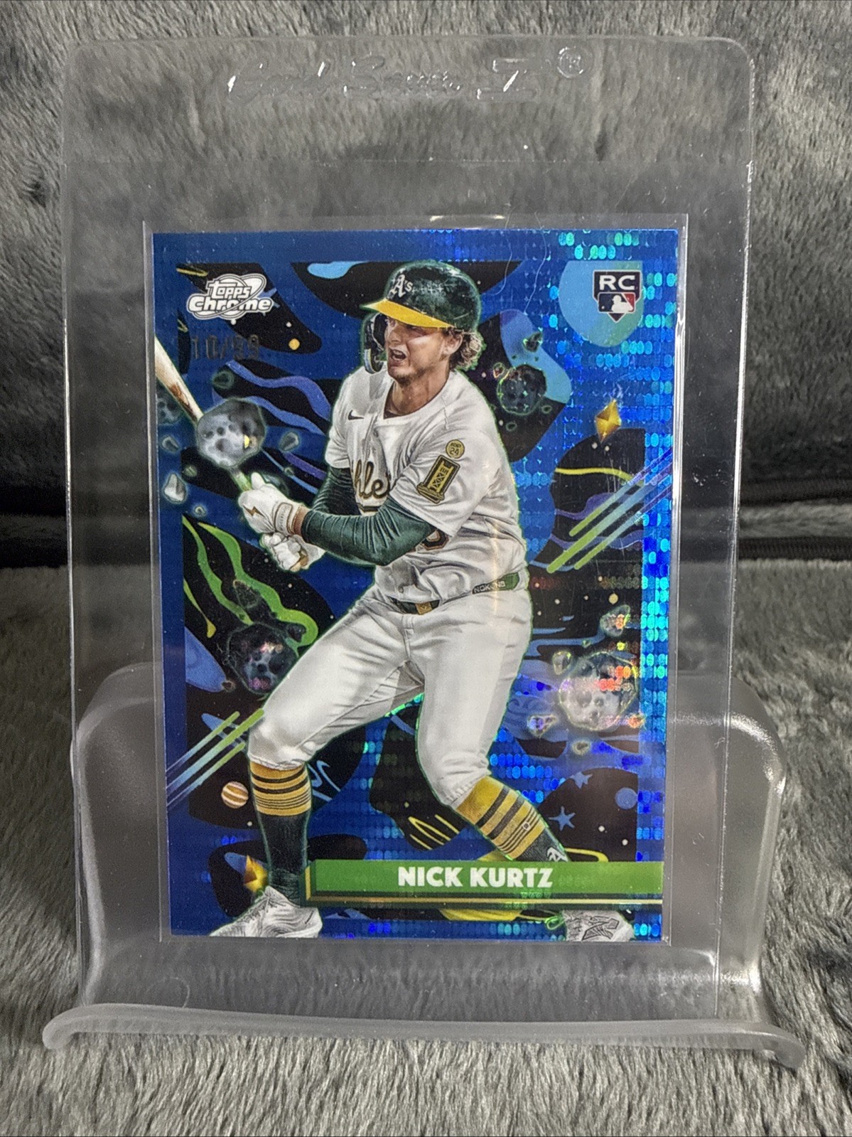 2025 Topps Cosmic Chrome - Nick Kurtz #183 Blue Moon Refractor /99 (RC)