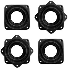 4 Pcs 3 Inch Square Rotating Bearing Plate, 150lbs Capacity Turntable Bearing...
