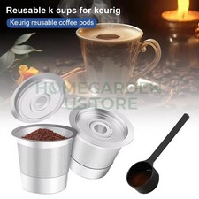 2 Pack K Cup Reusable Coffee Pods for Keurig: Stainless Steel Refillable K Cup -
