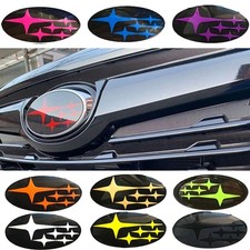 2PCS Acrylic Car Front Logo Rear Badge Emblem Sticker for Subaru XV Outback Impr