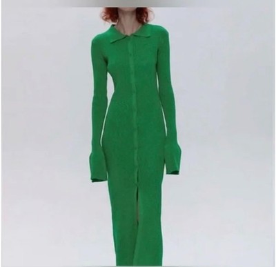 Micas Sweater Dress - Green - Size Large - Pre-owned (worn once)