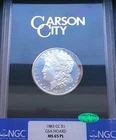 1883 CC $1 GSA MORGAN SILVER DOLLAR NGC MS 65 PL CAC-PROOFLIKE-SUPERB GEM-TONING