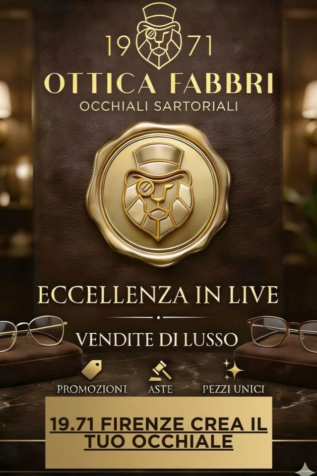 19.71 FIRENZE OCCHIALI SARTORIALI - CREA IL TUO OCCHIALE