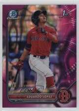 2022 Bowman Chrome Prospects Fuchsia Refractor /199 Eduardo Lopez #BCP-134 12yh