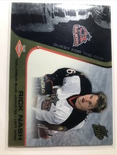 Rick Nash 2001-03 Pacific Quest For The Cup ROOKIE RC GOLD SP BLUE JACKETS /325