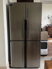 Haier HTF-556DP6 Non-Plumbed Total No Frost American Fridge Freezer