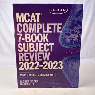 MCAT - Complete 7-Book Subject Review 2022-2023. Books + 3 Practice Tests. Mint