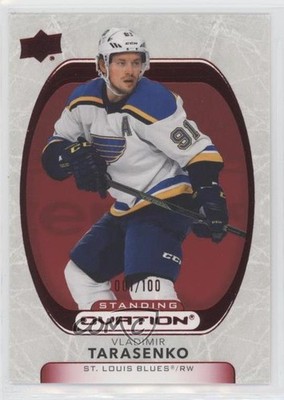 2021-22 Upper Deck Ovation Red Standing 1/100 Vladimir Tarasenko #29 04br