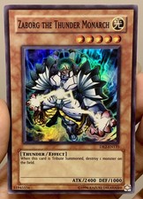 Yugioh Vintage 2005 Zaborg the Thunder Monarch DR2-EN135 Super Rare VLP w/Track
