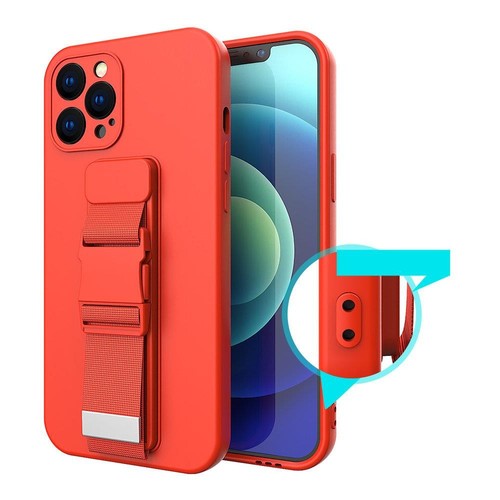 Rope case żelowe etui ze smyczą łańcuszkiem torebka smycz Samsung Galaxy S21 Ult - Zdjęcie 7 z 12
