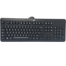 HP SK 2025 Wired USB Keyboard Black Full Size Standard Layout "Tested"