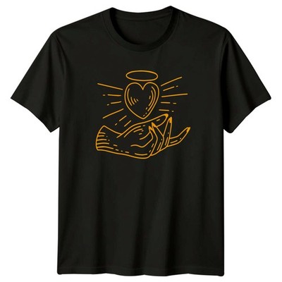 Hände halten Heiliges Herz T-Shirt Spiritualität Geschenk für Sie
