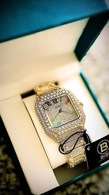 BIBI Luxury Watch B0057 Gold Dial Gold Band 41.2mm Watch BRAND NEW