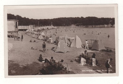 CPA 17 - VAUX-NAUZAN: DER STRAND bei Flut (CHARENTE-MARITIME) UNGESCHRIEBEN
