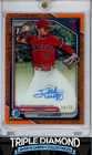 2024 Bowman Chrome 1st Joswa Lugo Prospect Auto Orange Shimmer #10/25 Q526