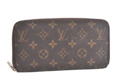 Authentic Louis Vuitton Monogram Zippy Long Wallet Purse M60017 LV 279AA