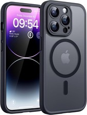 iPhone Case for iPhone 14 Pro - MagSafe Shockproof Matte Cover - Space Black