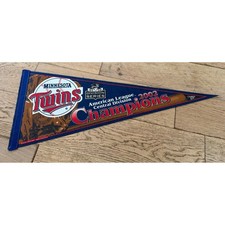 Minnesota Twins 2002 American League Central Division Champions Pennant Flag