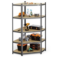 1.8m Garage Shelving Unit - VonHaus Corner 5-Tier Heavy Duty Racking for Garage