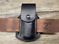Buck 112, 110, Mp 600 Size Leather Pancake Folding Knife Sheath Sheath Only 